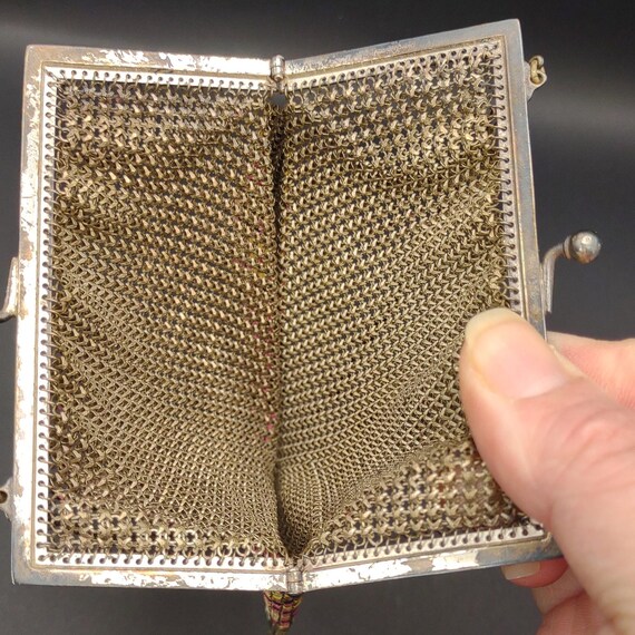 Whiting & Davis Co. Bags- Mesh Purse- Antique Mes… - image 7