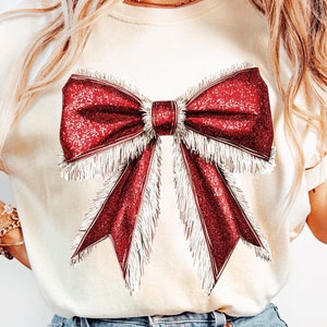 Kokette Weihnachten png, Kokette Bogen Png, Weihnachtssublimation, Trending png, Retro Feiertage png, Feiertagsstimmung png, Girly Weihnachten