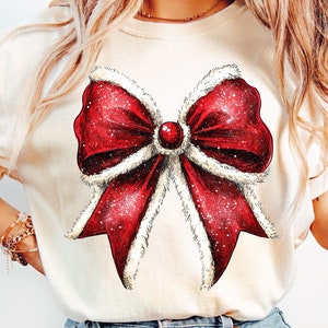 Kokette Weihnachten png, Kokette Bogen Png, Weihnachtssublimation, Trending png, Retro Feiertage png, Feiertagsstimmung png, Girly Weihnachten