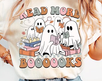 Read More Books Png, Spooky Teacher Png, Teacher Halloween PNG, Funny Teacher Png,Teacher Sublimation, Retro Teacher Png, Teacher Ghost Png