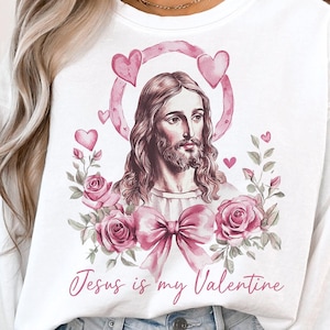 Jesús es mi San Valentín PNG, San Valentín cristiano Png, Lazo de coqueta de San Valentín Png, Versículo bíblico Png, XOXO Png, Amor como Jesús Png, Cruz, Fe