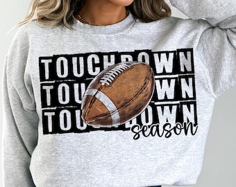 Touchdown Season Png, Football Mom Png, Retro Football Png, Sports Mom Png, Touchdown Png, Football Season Png, Sublimation Design