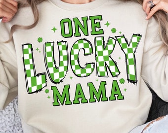 One Lucky Mama St. Patrick’s PNG, Retro St. Patty's Day Png, Mama St. Patrick's Day Png, Lucky Png, St. Patrick's Day Png, Shamrock Png
