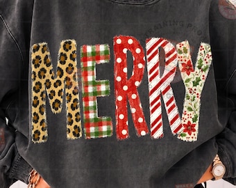 Merry PNG Design, Distressed Christmas Png, Varsity Png, Merry Christmas Png, Girly Png, Trendy Holiday Png