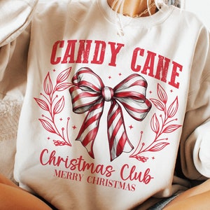 Candy Cane Christmas Club Png, Christmas Season Png, Funny Christmas png, Christmas Sublimation T Shirt, Retro Christmas Png, Sublimation