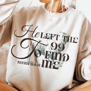Jesus Leaves The 99 Png, Scripture Christian Png, Lost Sheep Christian Png, Religious PNG, Christian Sublimation, Faith png, Retro Christian