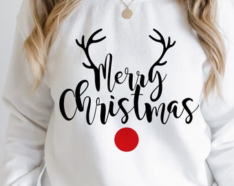 Christmas SVG, Merry Christmas SVG, Merry Christmas Saying Svg, Christmas Clip Art, Christmas Cut Files, Cricut, Silhouette Cut File.