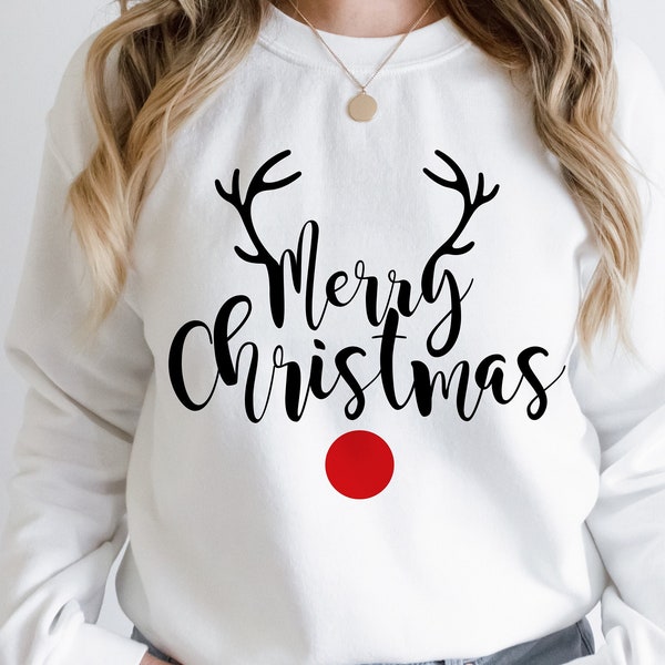 Christmas SVG, Merry Christmas SVG, Merry Christmas Saying Svg, Christmas Clip Art, Christmas Cut Files, Cricut, Silhouette Cut File.