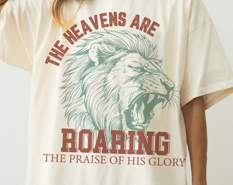 Heavens are Roaring Png, Vintage Jesus Shirt Bible Verse Png, Christian png, Religious png, Retro Christian Png, Boho Religious Png, png