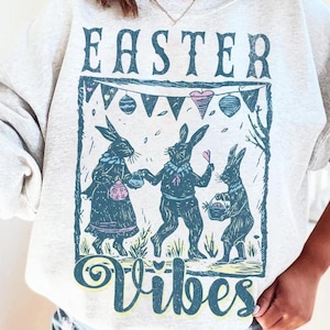 Retro Easter Bunny Png, Easter Vibes Png, Vintage Happy Easter PNG, Funny Easter Bunnie Png, Happy Easter Png, Easter Sublimation Design
