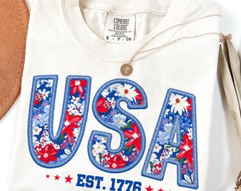 Floral USA Png, Retro America Png, 4th Of July PNG, 4th Of July Sublimation Design, America Coquette Png, Patriotic Png, Girly png