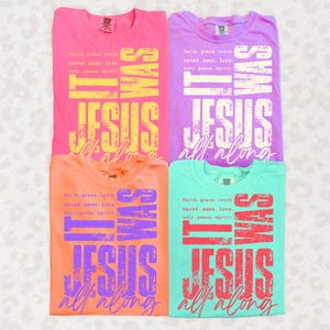It Was Jesus All Along Bundle PNG, Bible Spirit Christian Sublimation, Jesus PNG, God Png, Bible Verse Sublimation, Faith Religious PNG