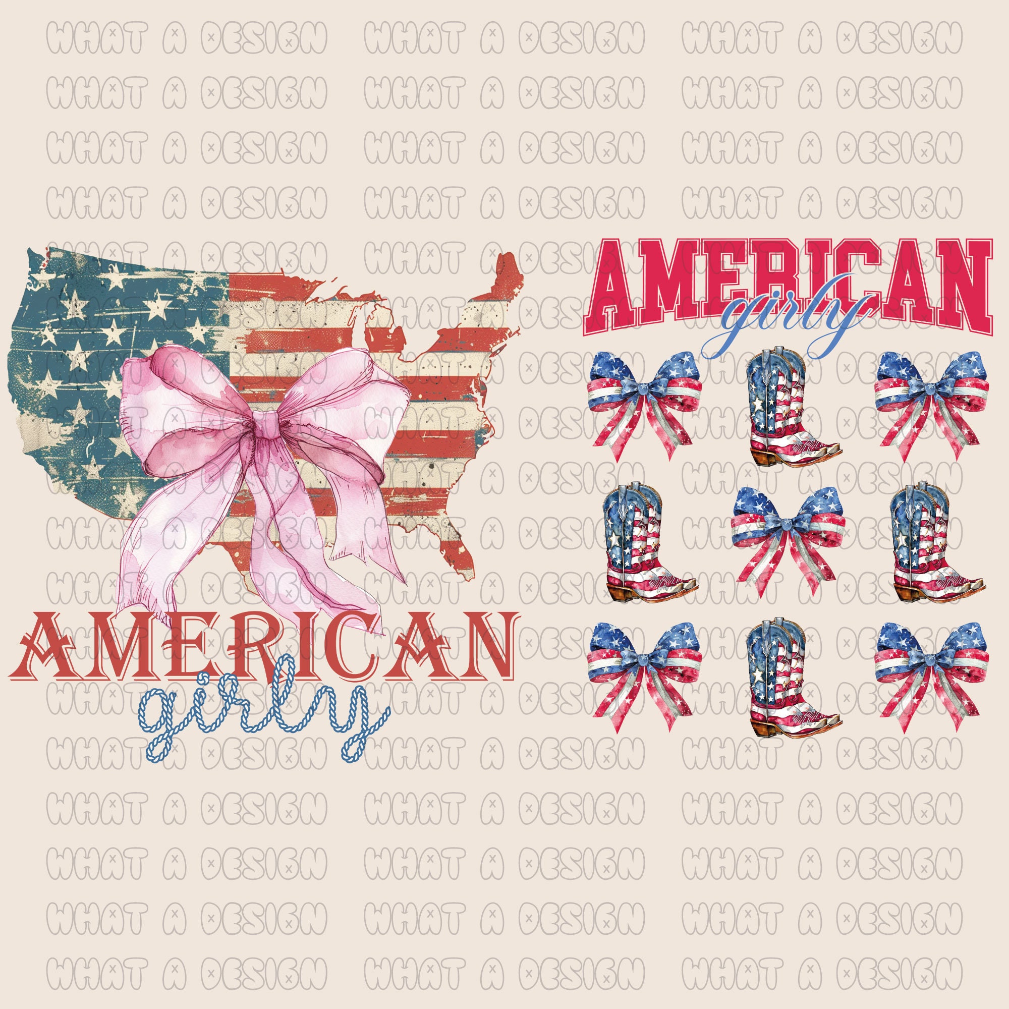American Girly Png Bundle, Coquette 4th of July Png, 4th of July Png ...