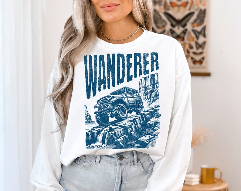 Wanderer Graphics Adventure Sublimation PNG, Wanderer Png, Retro Shirt Design, Nature ...