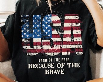 America Land Of The Free Because Of The Brave PNG, 4th of July PNG, Patriotic png, Independence Day png, american flag, USA png