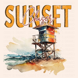 Sunset Chaser Png, Summer png,Retro summer png,Summer Vibes,Trendy Summer Png,Beach png,Beach vibes png,Aesthetic Summer,Funny Sarcastic png