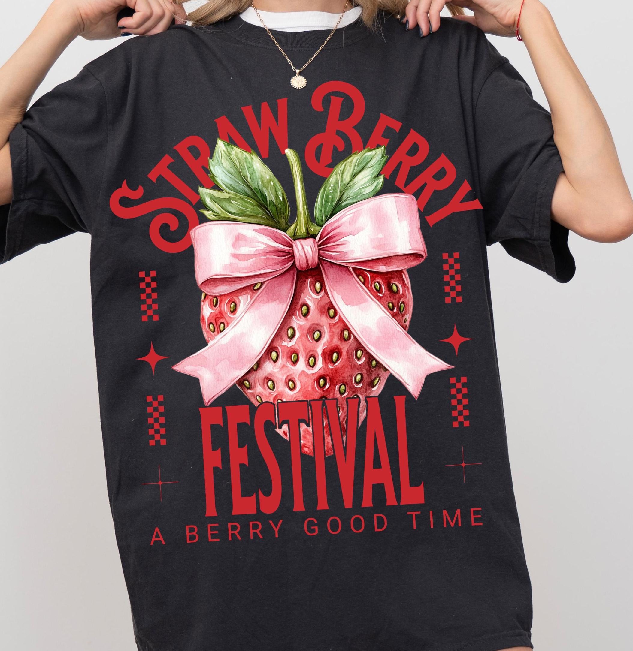 Strawberry Festival Png, A Berry Good Time Png,  Strawberry Coquette Png, Trendy Summer png, Aesthetic Summer