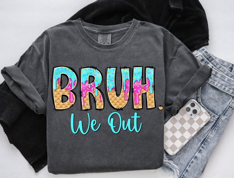 Bruh We Out Teachers Png, Teacher Summer Break, Last day of School Png, Summer Ice Cream Drip, Summer Teacher Png, Teacher Aprengation Png imagen 7
