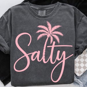 SVG salado, SVG de verano de moda, SVG de verano salado, SVG de playa, SVG de verano de palmeras, PNG de vibraciones de verano, Sublimación de verano