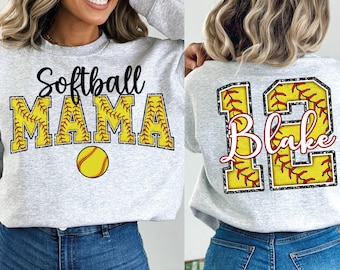 Personalized Softball Mom PNG, Custom Order Png, Gameday Softball Png, Custom Softball Png, Customized Softball, Softball sublimation