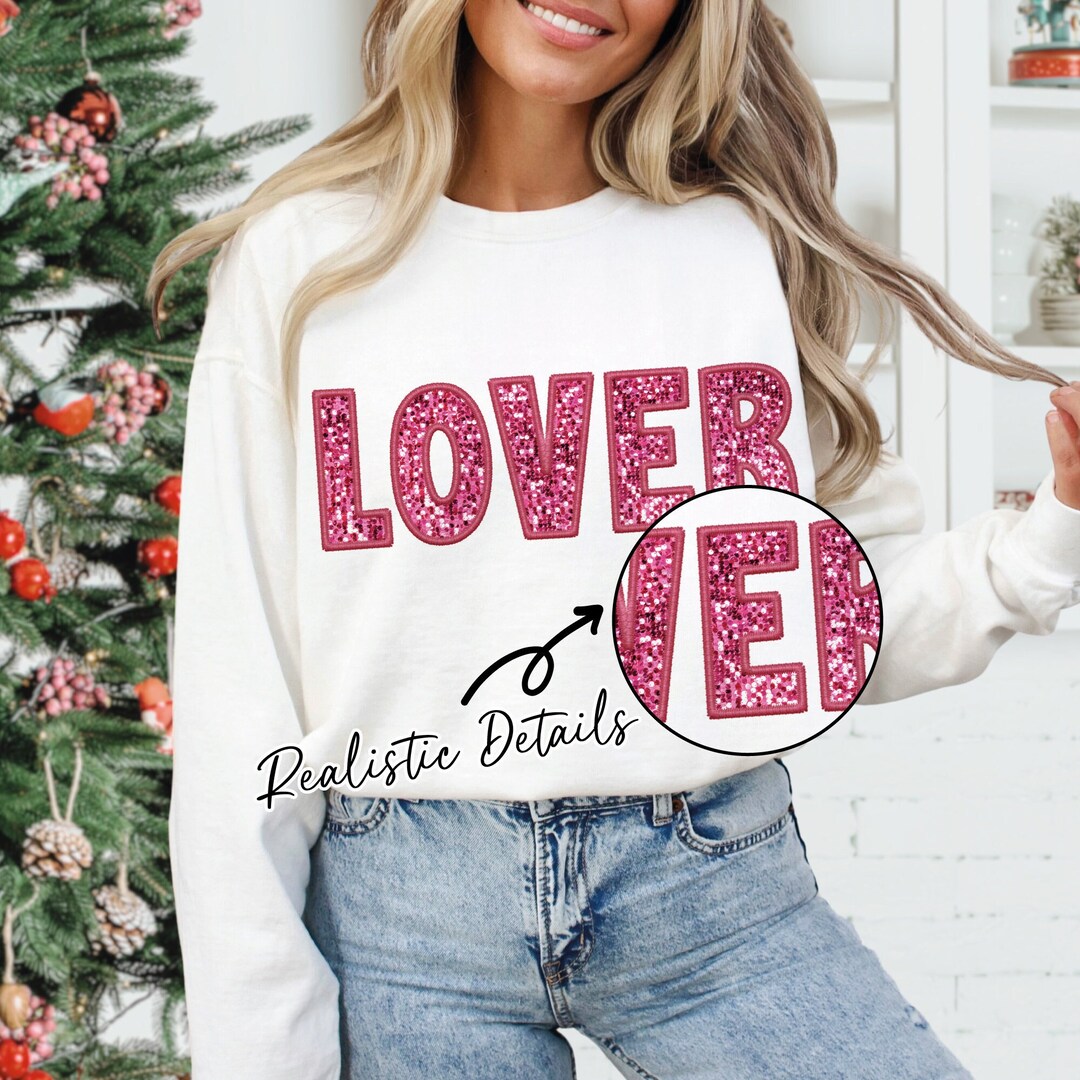 Faux Embroidery Lover Png, Valentines Day Sublimation Png, Lover Png ...