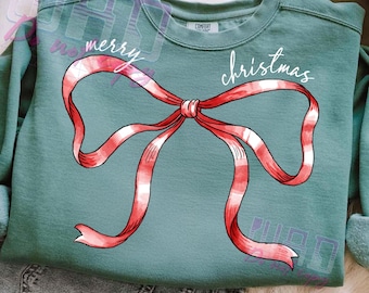 Fröhliche Weihnachten Schleife PNG, Weihnachts-Schleife PNG, Weihnachten PNG, Fröhliche Weihnachten PNG, Weihnachtsshirt PNG, Winter, Trendige Weihnachten PNG