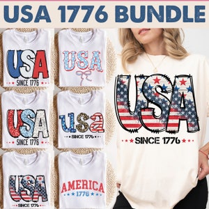 USA Since 1776 Png Bundle 4th of July PNG, 1776 png,4th of July Png,America Png,Retro Png, USA Png, Fourth of July T Shirt, Digital Download