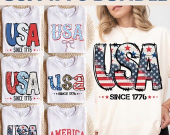 USA Since 1776 Png Bundle 4th of July PNG, 1776 png,4th of July Png,America Png,Retro Png, USA Png, Fourth of July T Shirt, Digital Download