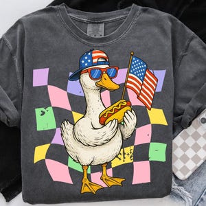 Boy 4th Goose PNG, Boy 4th July PNG, Patriotic Boy PNG, Independence Boy Design Patriotic Goose Png, 4th Goose Png
