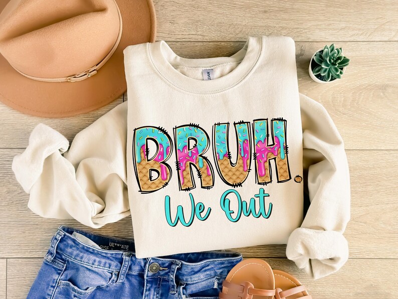 Bruh We Out Teachers Png, Teacher Summer Break, Last day of School Png, Summer Ice Cream Drip, Summer Teacher Png, Teacher Aprengation Png imagen 6
