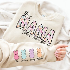 Cette maman aime ses potes PNG, conception de chemise de Pâques de maman, fichier PNG le jour de Pâques, téléchargement numérique de maman de Pâques, chemise Png de Pâques rétro