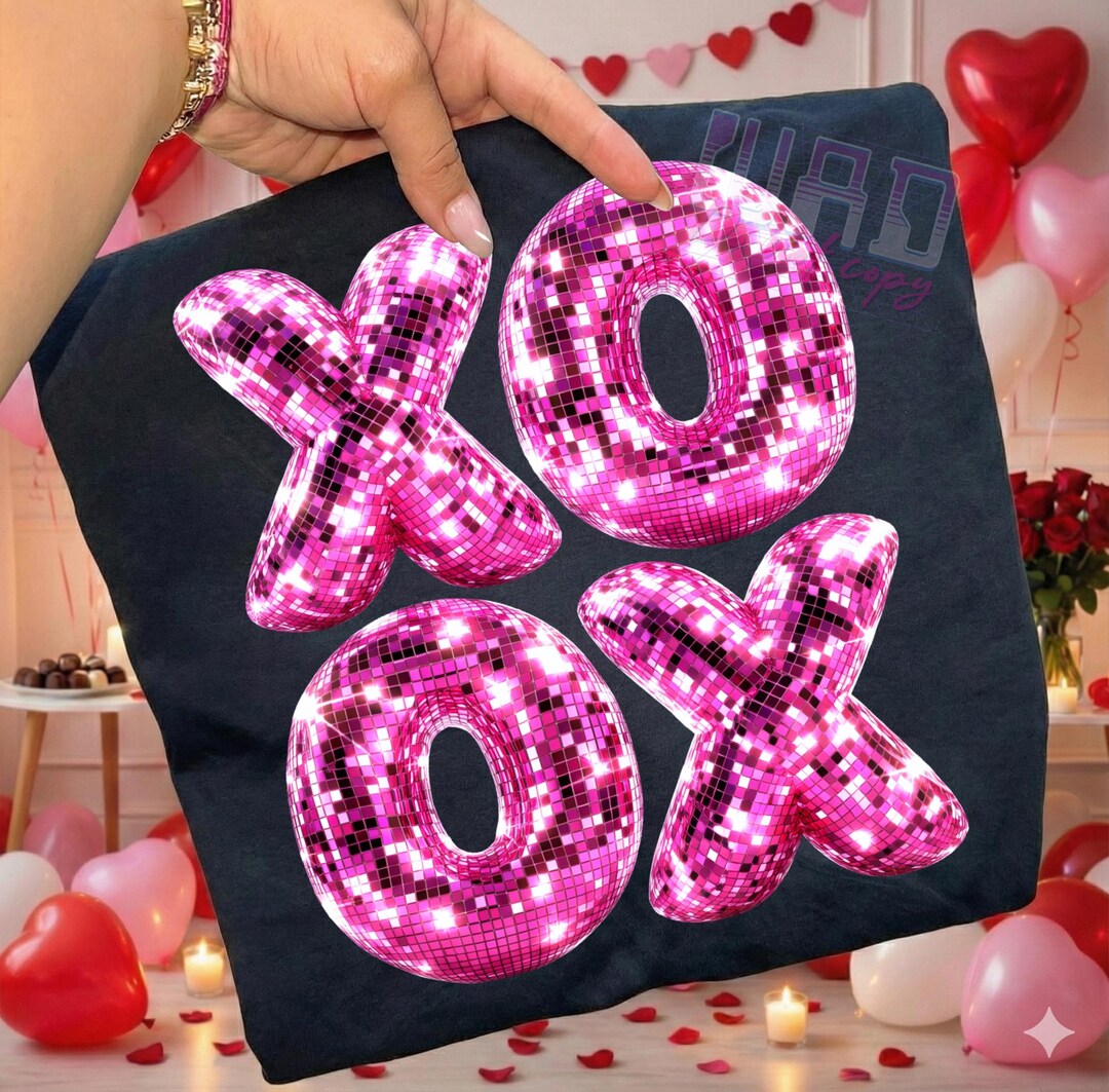 XOXO Faux Sequin Png, Xoxo Vday Trendy Valentines Png, Valentines Day ...