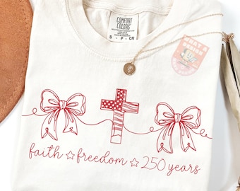 Faith Freedom 250 Years Png, Continuous Line Art Png, Minimalist 4th Of July Design, USA Anniversary Png, USA 250th Birthday