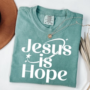 Jesus is Hope Svg, Inspirational Svg, Bible Verse Svg, Jesus Svg, Retro Christian Png, Scripture Svg, Faith Svg, Religious Svg, Cut File