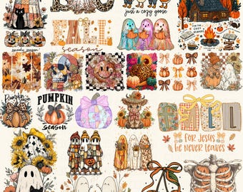 New Fall Bundle Png, Fall Coquette Bow Png, Autumn Bundle Png, Thanksgiving Png, Trendy Fall Png, Pumpkin Spice Png, Christian Fall Png