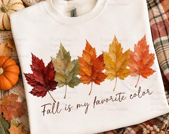 Fall Is My Favorite Color PNG, Autumn Vibes Shirt Design, Thanksgiving Shirt Graphic, Cute Fall Lover, Retro Pumpkin Brushstroke Graphic png