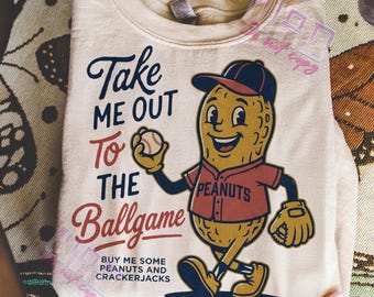 Take Me Out To The Ballgame Png, Retro Baseball Shirt png, Game day png, Trendy Baseball Mom PNG, Vintage Baseball Mascot, Asthetic png
