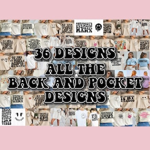 Mega SVG bundel, alle terug en zak T shirt ontwerpen SVG, retro smiley SVG-bestanden voor Cricut, silhouet snijden bestanden, clipart, SVG voor shirts