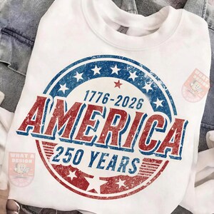 America 250 Years Freedom Retro Americana Graphic (Digital Download) image 6