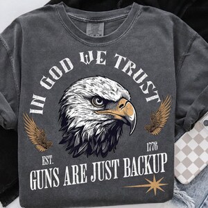 In God We Trust Png, Patriotic Png, Independence Png, American Eagle Png, USA flag Png, USA Png, Patriotic Design, Retro 4th of july Png
