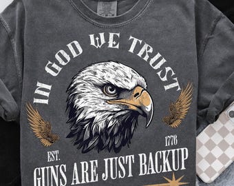 In God We Trust Png, Patriotic Png, Independence Png, American Eagle Png, USA flag Png, USA Png, Patriotic Design, Retro 4th of july Png
