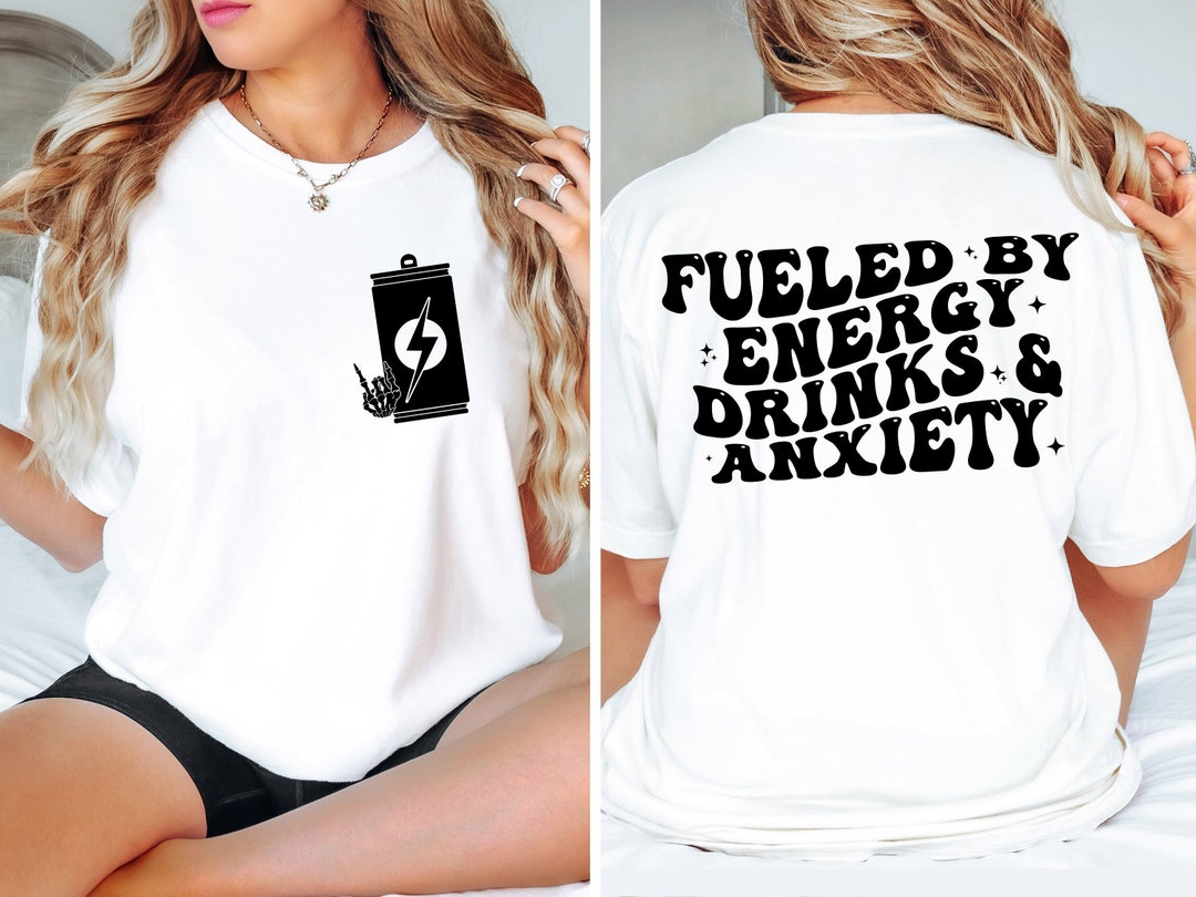Fueled by Energy Drinks and Anxiety SVG, Energy Drinks Svg, Energy