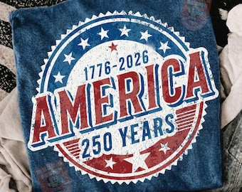 America 250 Years Freedom Retro Americana Graphic (Digital Download)