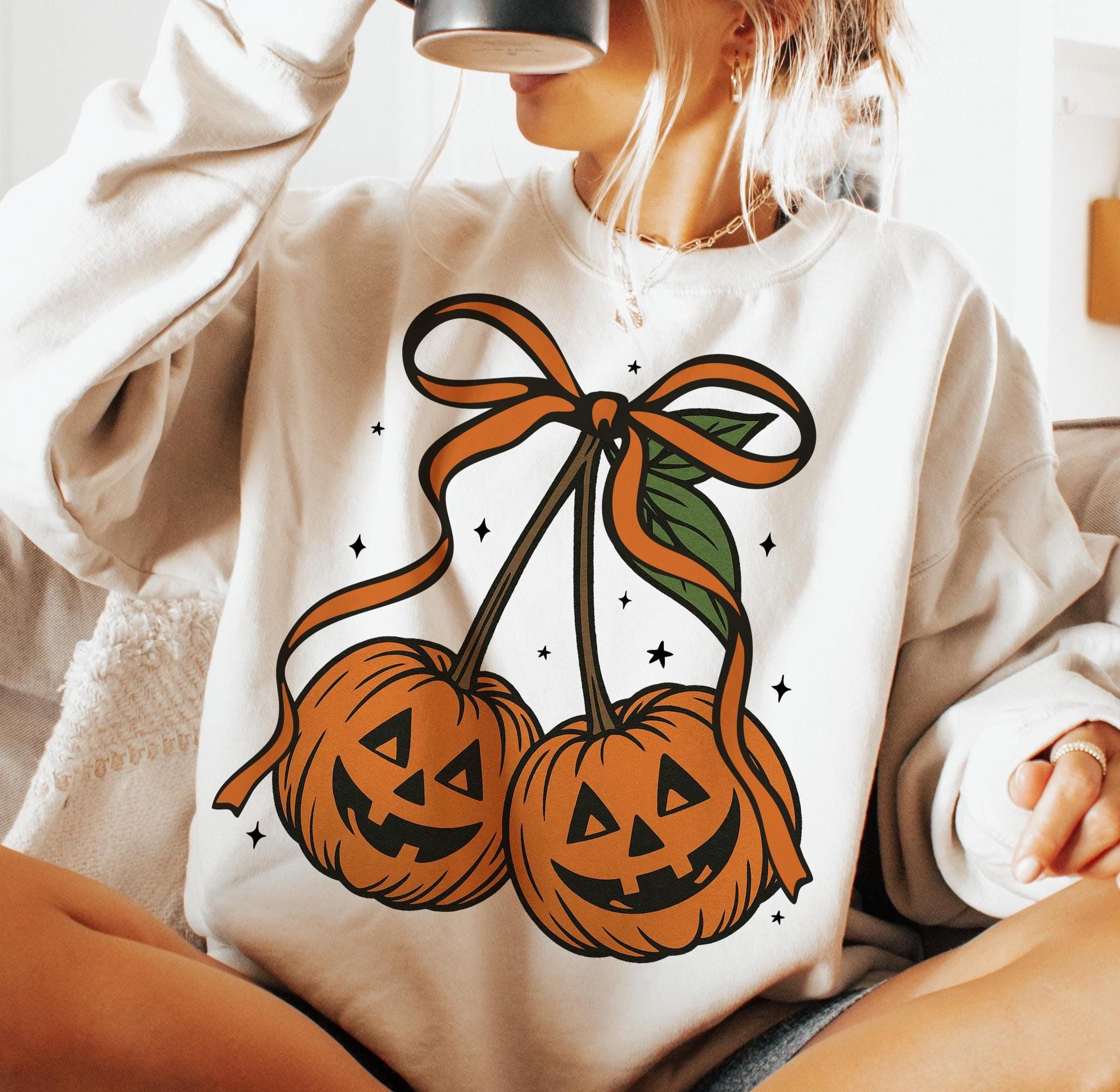 Pumpkin Cherries Autumn Girly png, Halloween Pumpkin png, Fall pumpkin png, Pumpkin Cheeries Coquette Png, Fall png, Girly png