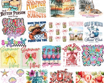Neon Summer Bundle Png, Summer Png, Summer Vibes Bundle, Mega Bundle, Summer Bundle Png, Trendy Summer Png, Beach Png, Summer Coquette