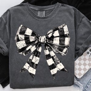 Checkered bow png Coquette bow png Coquette clipart design trending png retro mom png pink bow png soft girl aesthetic png tee shirt designs