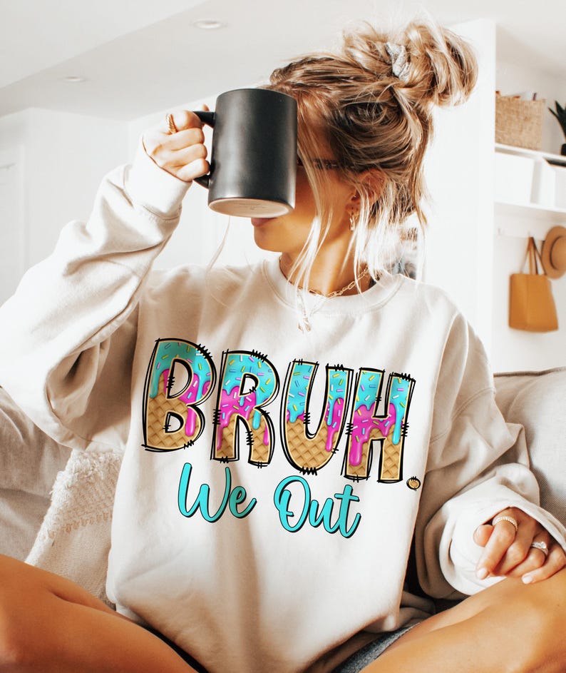Bruh We Out Teachers Png, Teacher Summer Break, Last day of School Png, Summer Ice Cream Drip, Summer Teacher Png, Teacher Aprengation Png imagen 4