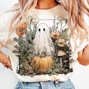 Halloween Fall Ghost Png, Girly Pumpkin Png, Boho Floral Fall Png, Halloween Png, Autumn Vibes Png, Spooky Season Png, Trending png