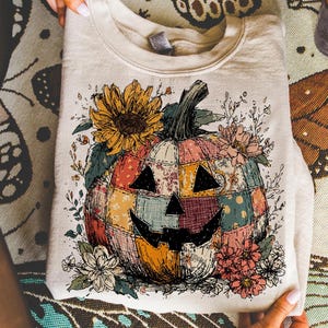 Preppy Floral Pumpkin png, Floral Patchwork png, Fall Pumpkin png, Autumn png, Fall Girly png, Fall Sublimation, Tis the season, Pumpkin png