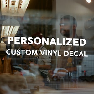Decalcomania in vinile personalizzata Adesivo personalizzato con scritta tagliata in vinile di alta qualità.